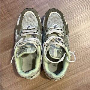 Green and Gray Sneakers